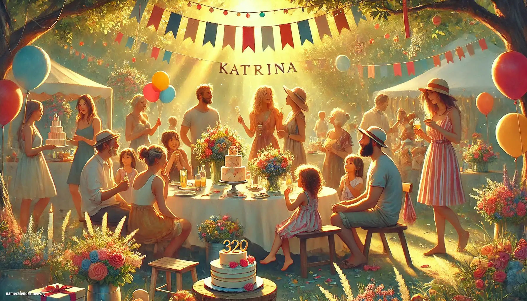 Празнуване на имен ден и име - Katrina