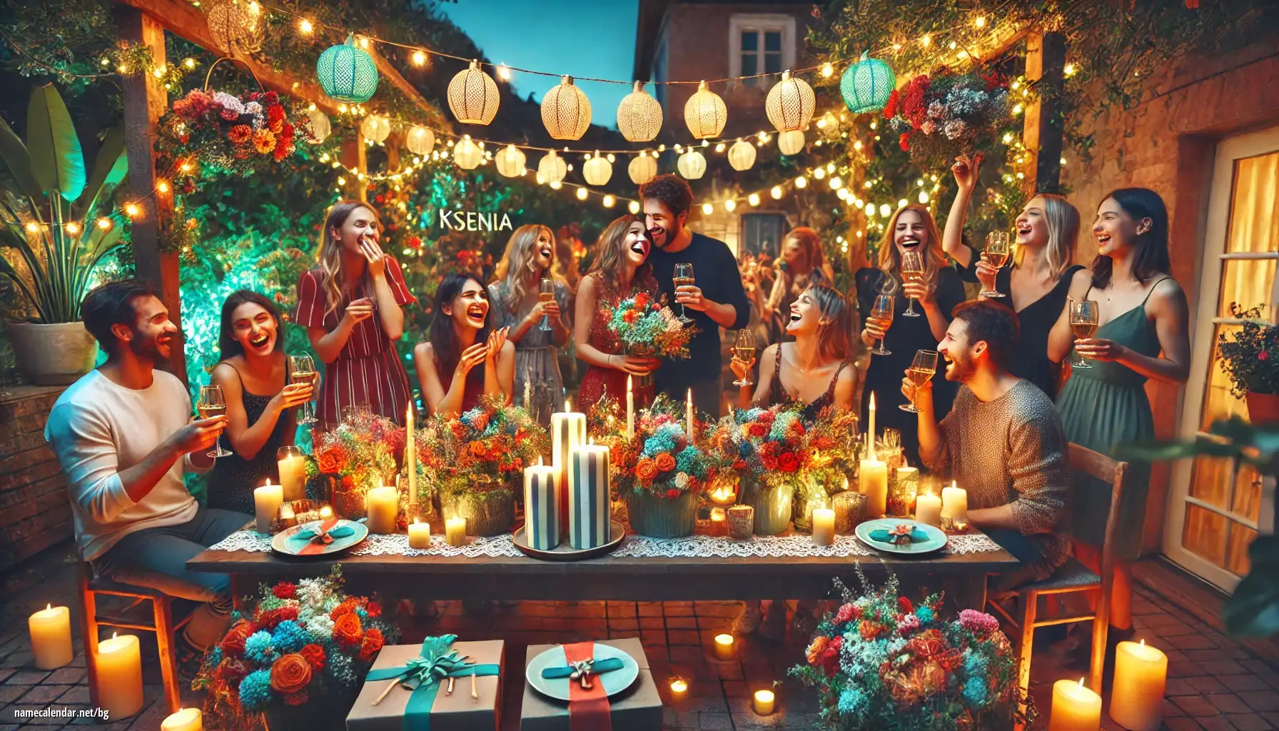 Празнуване на имен ден и име - Ksenia