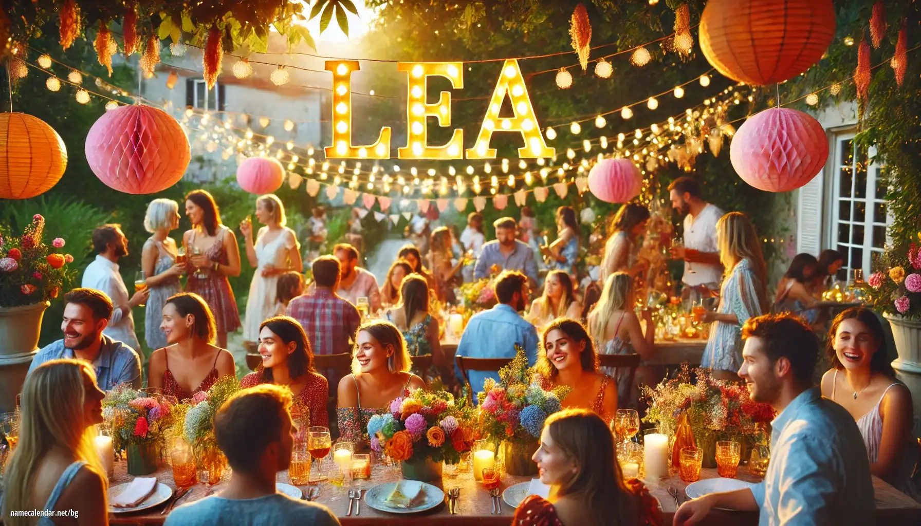 Празнуване на имен ден и име - Léa