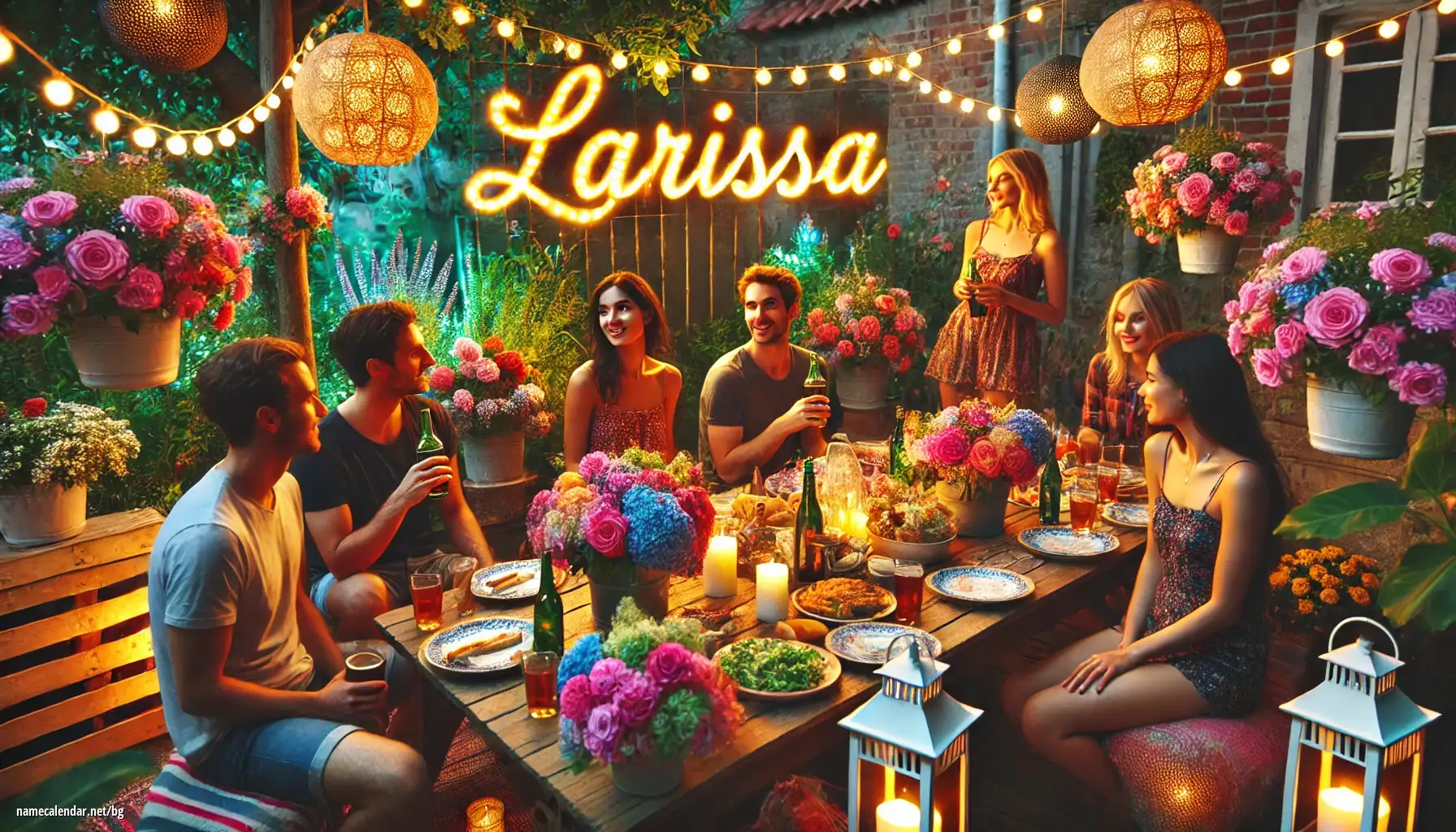 Празнуване на имен ден и име - Larissa