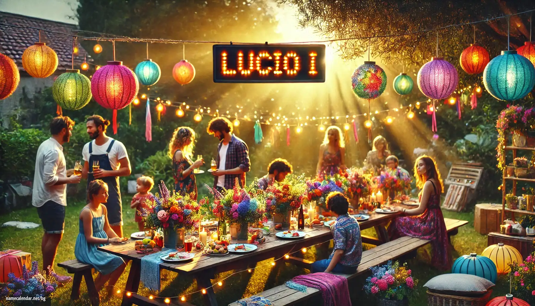 Празнуване на имен ден и име - Lucio I