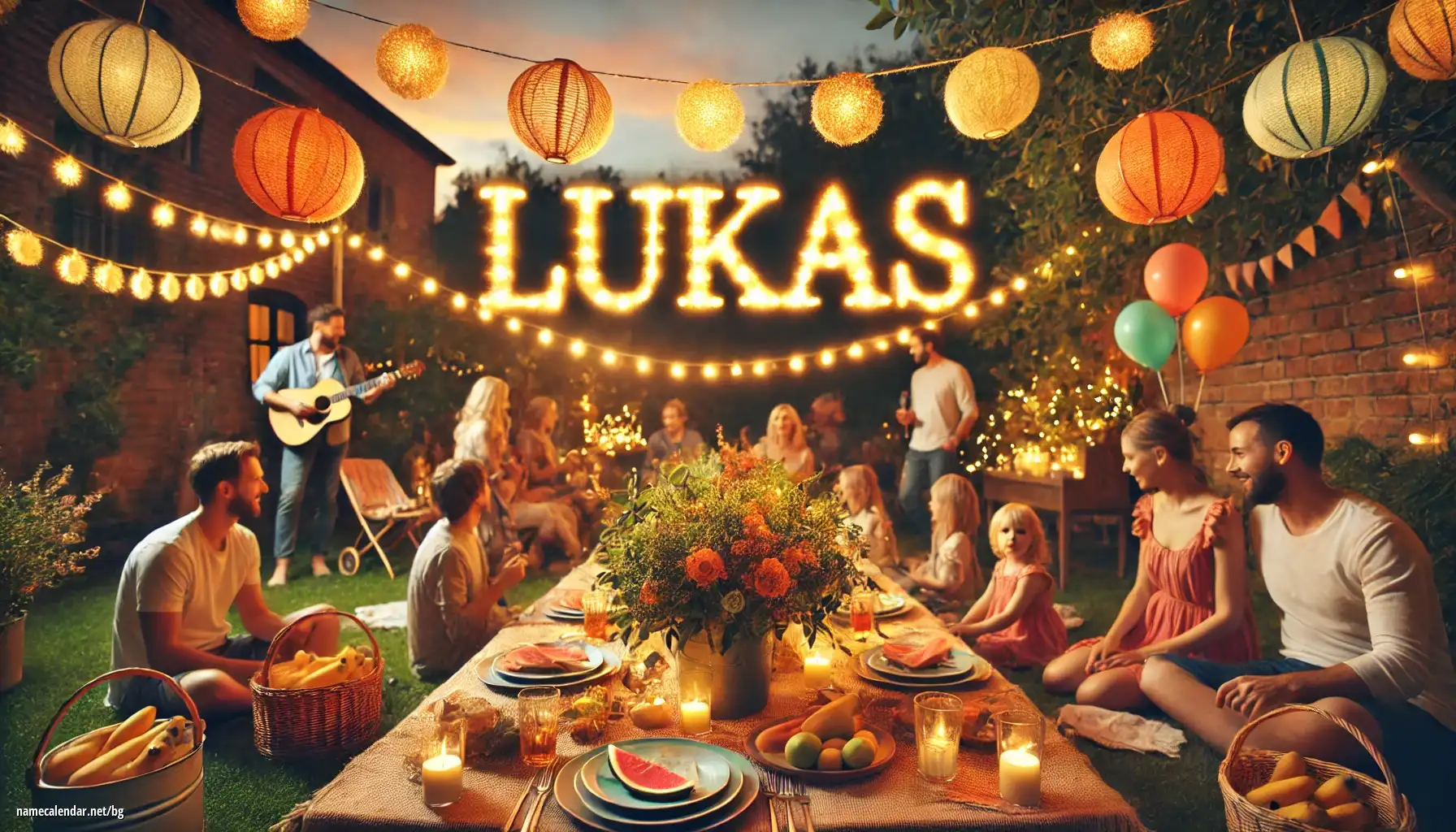 Празнуване на имен ден и име - Lukáš