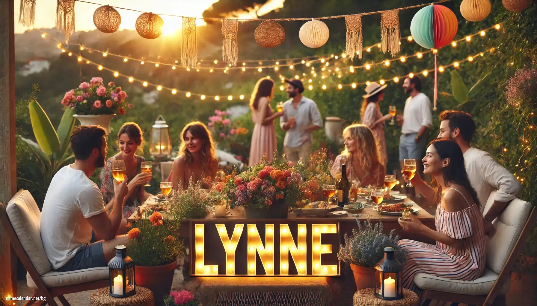 Празнуване на имен ден и име - Lynne