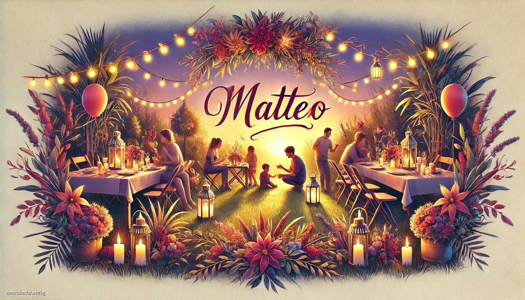 Празнуване на имен ден и име - Matteo