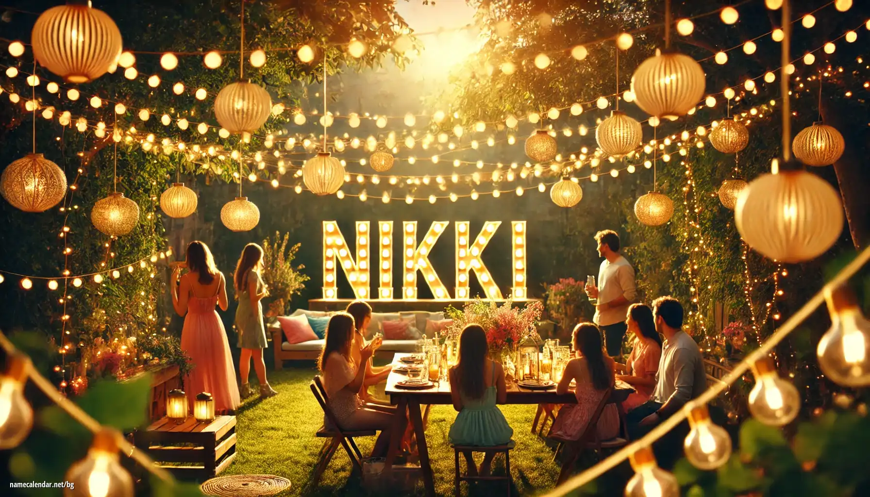 Празнуване на имен ден и име - Nikki