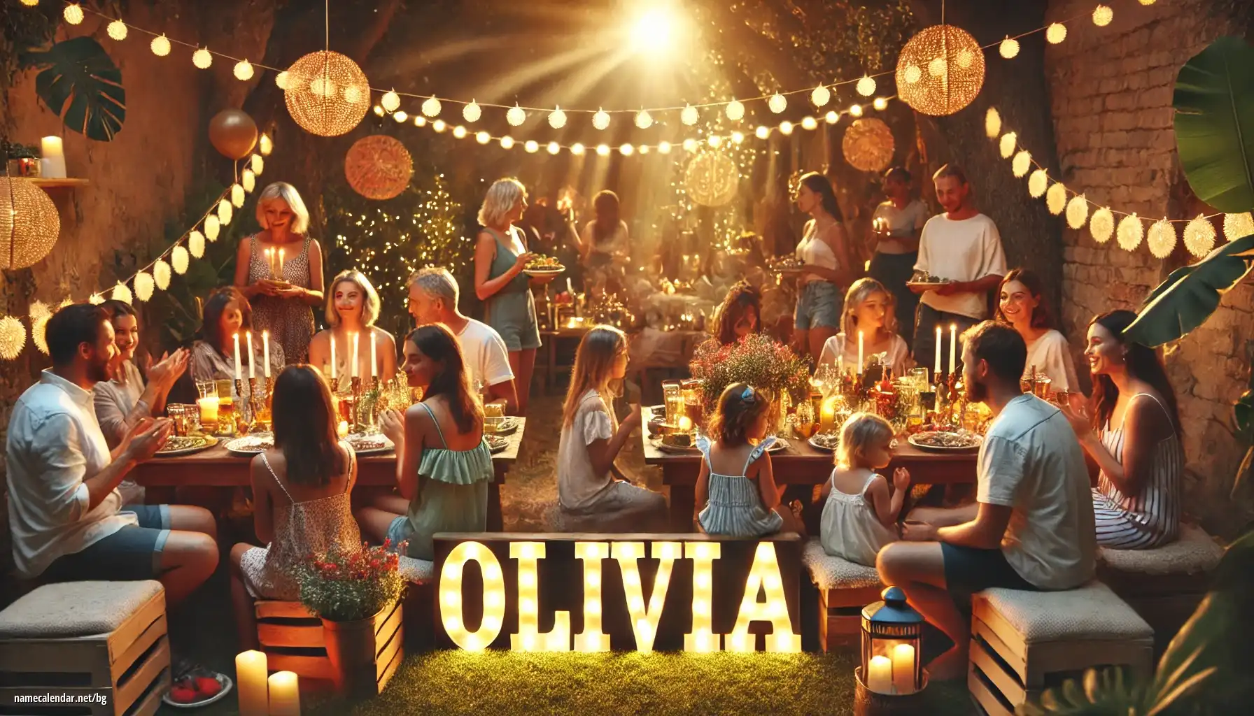 Празнуване на имен ден и име - Olivia