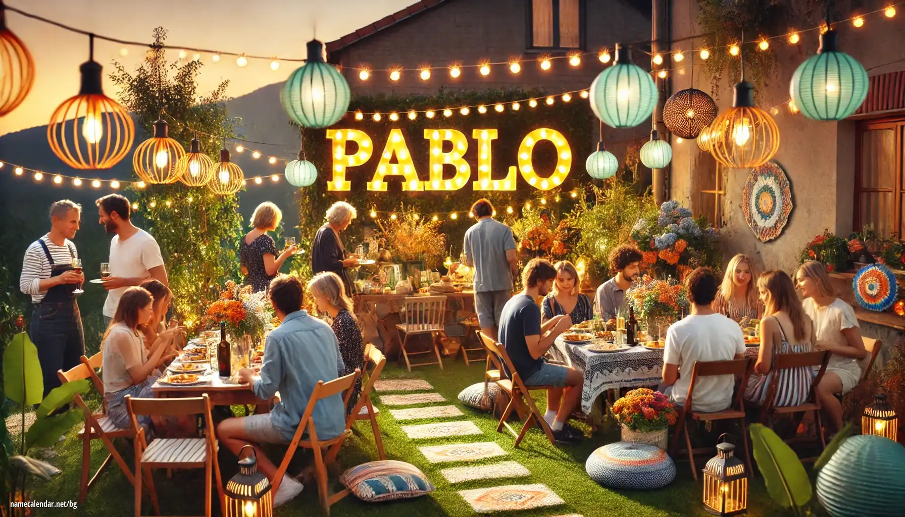 Празнуване на имен ден и име - Pablo