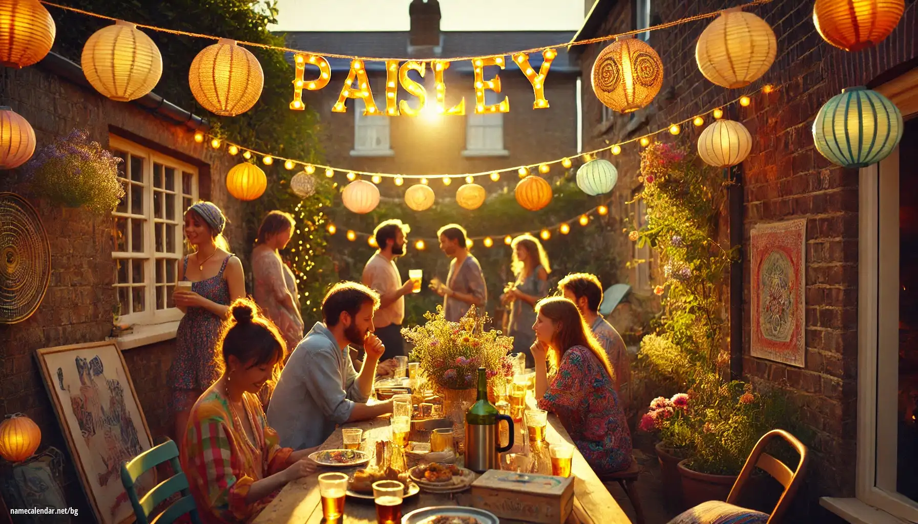 Празнуване на имен ден и име - Paisley