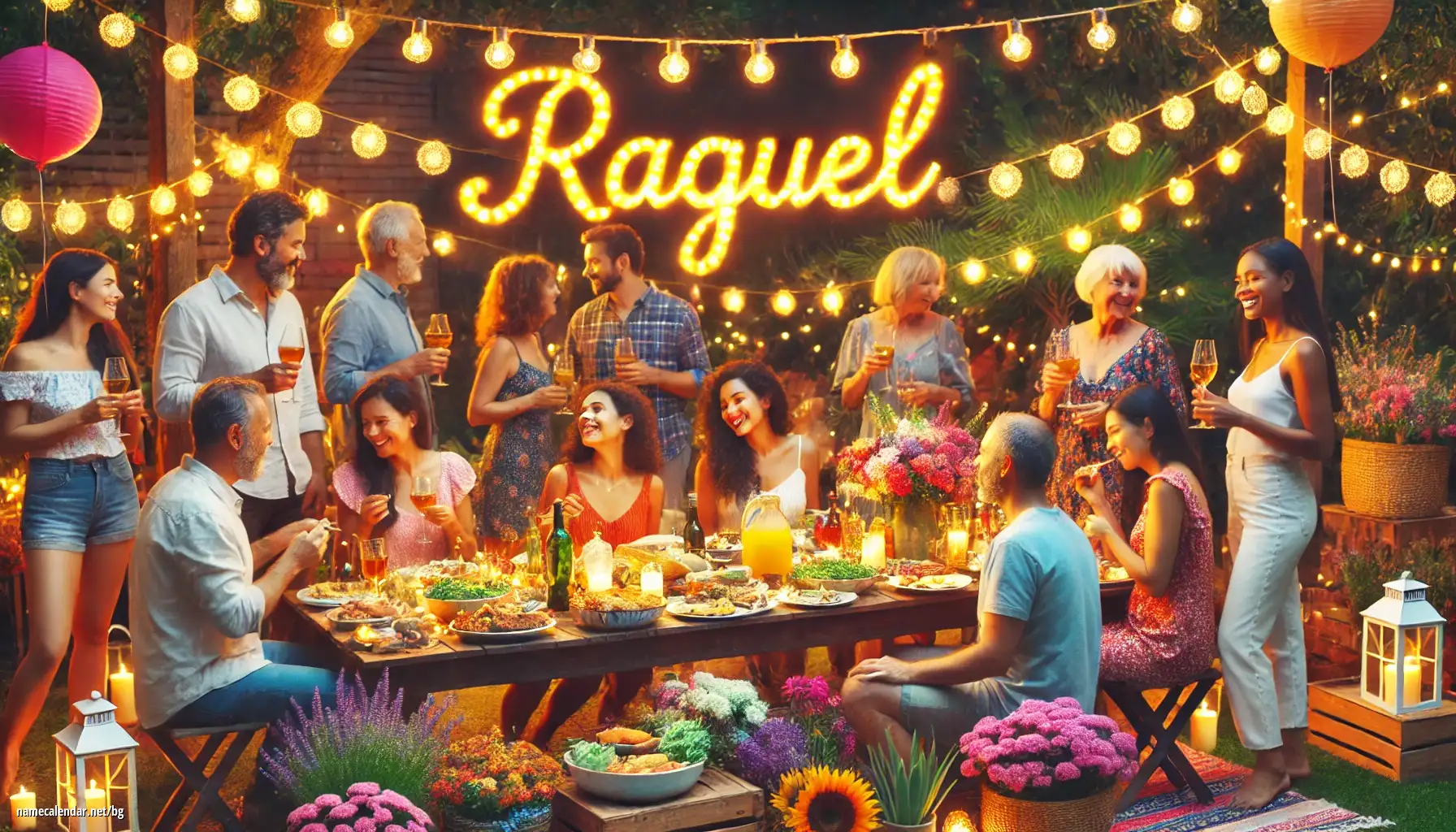 Празнуване на имен ден и име - Raquel