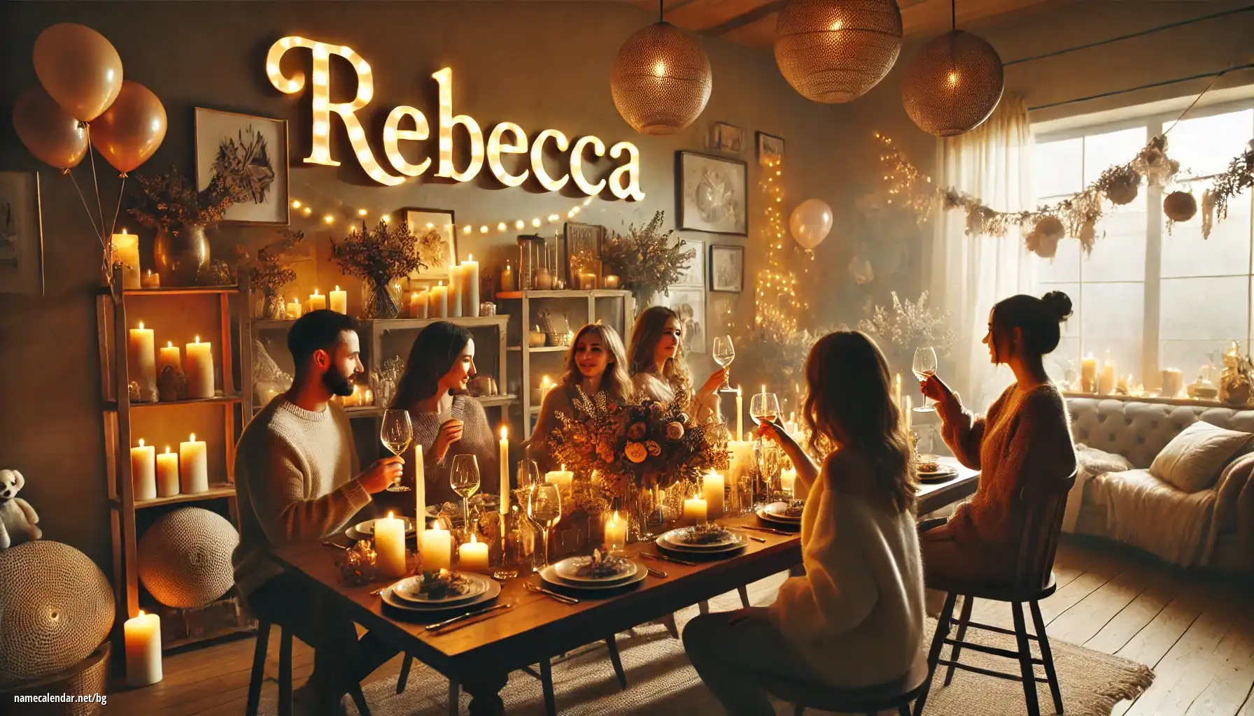 Празнуване на имен ден и име - Rebecca