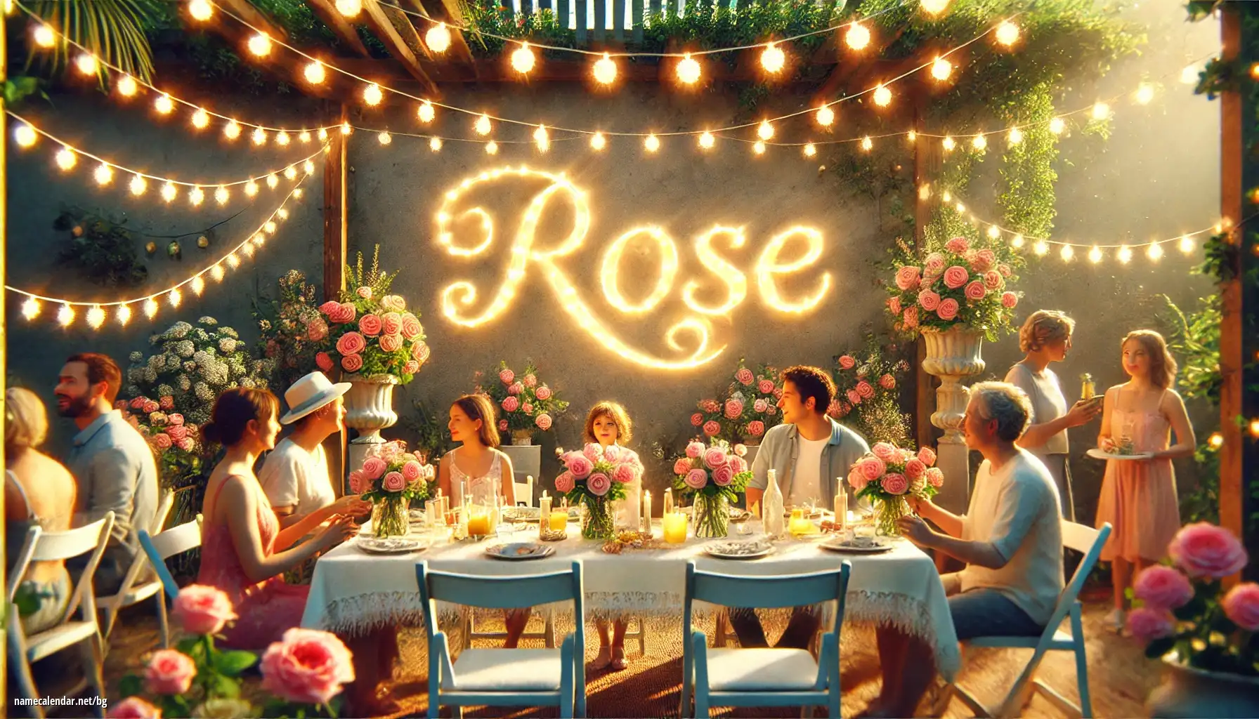 Празнуване на имен ден и име - Rose