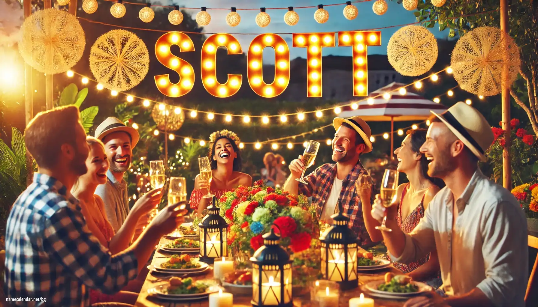 Празнуване на имен ден и име - Scott