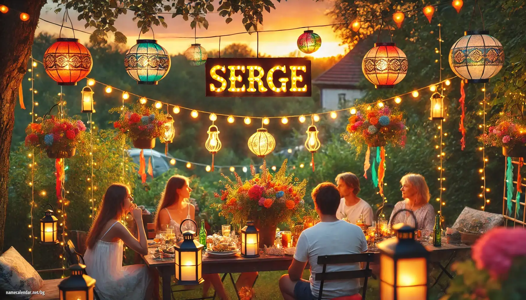 Празнуване на имен ден и име - Serge