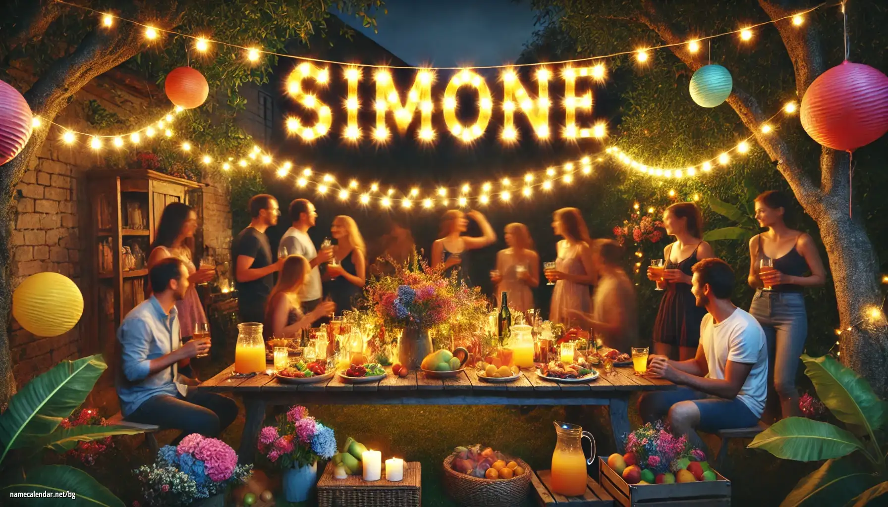 Празнуване на имен ден и име - Simone