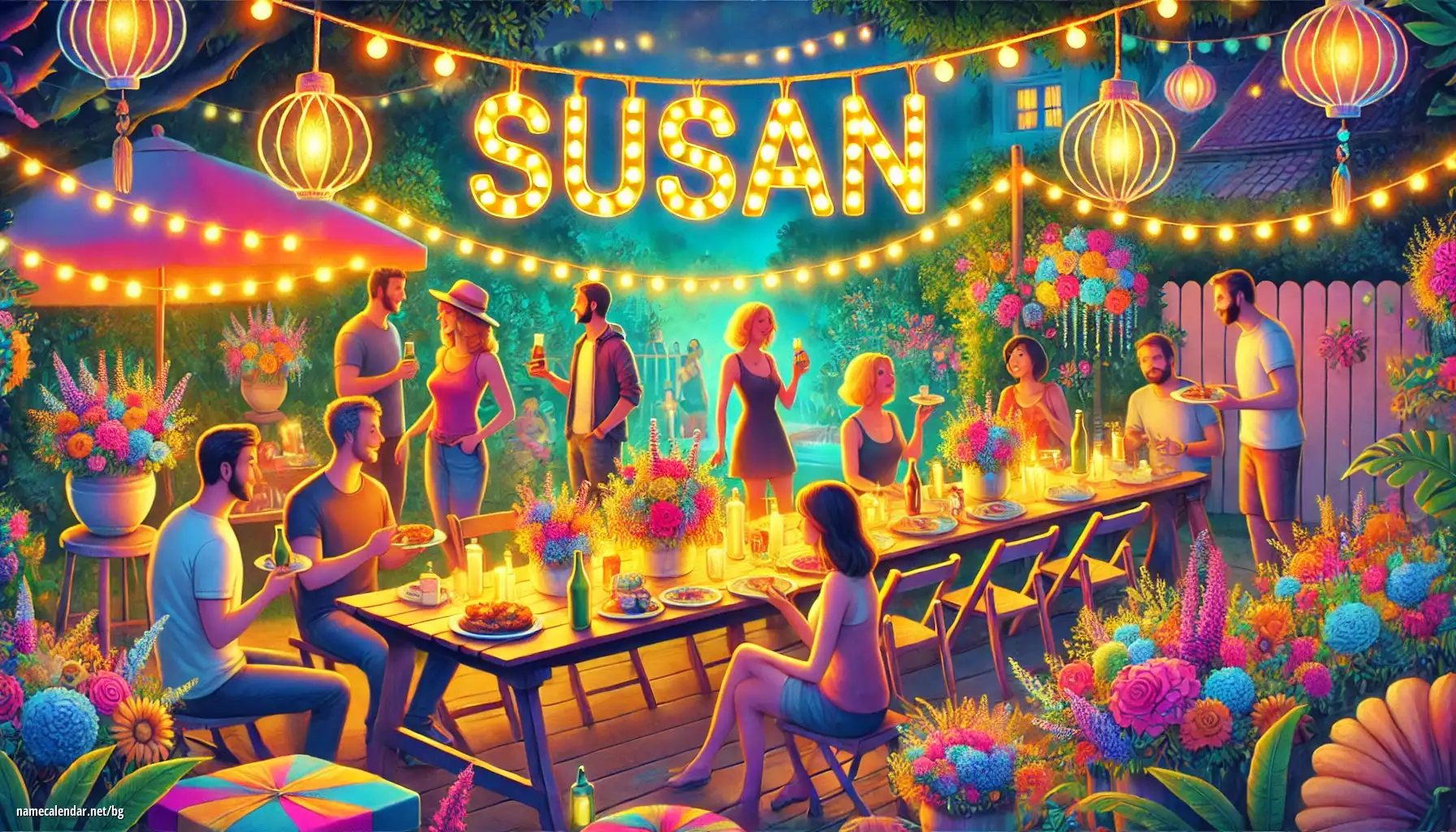 Празнуване на имен ден и име - Susan