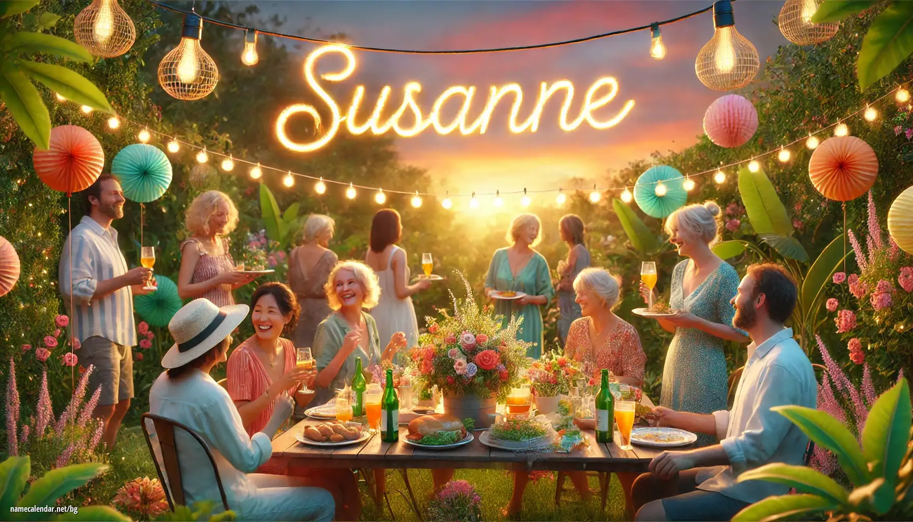 Празнуване на имен ден и име - Susanne