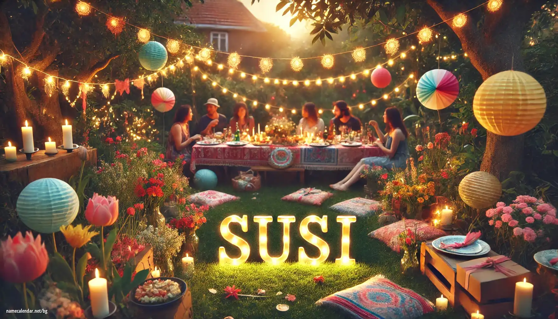 Празнуване на имен ден и име - Susi