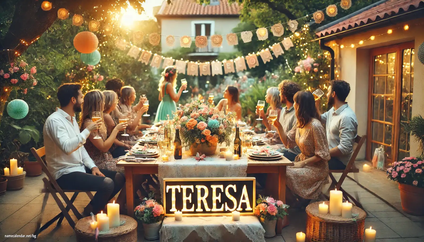 Празнуване на имен ден и име - Teresa