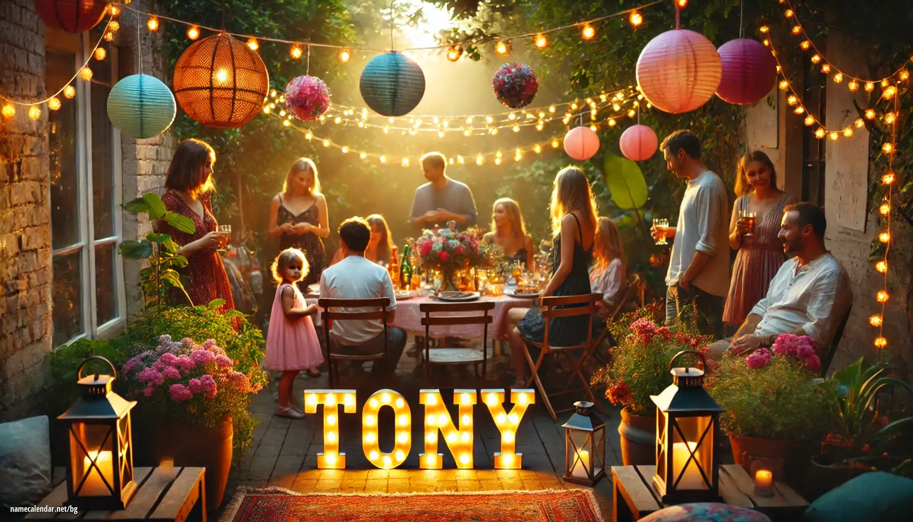 Празнуване на имен ден и име - Tony