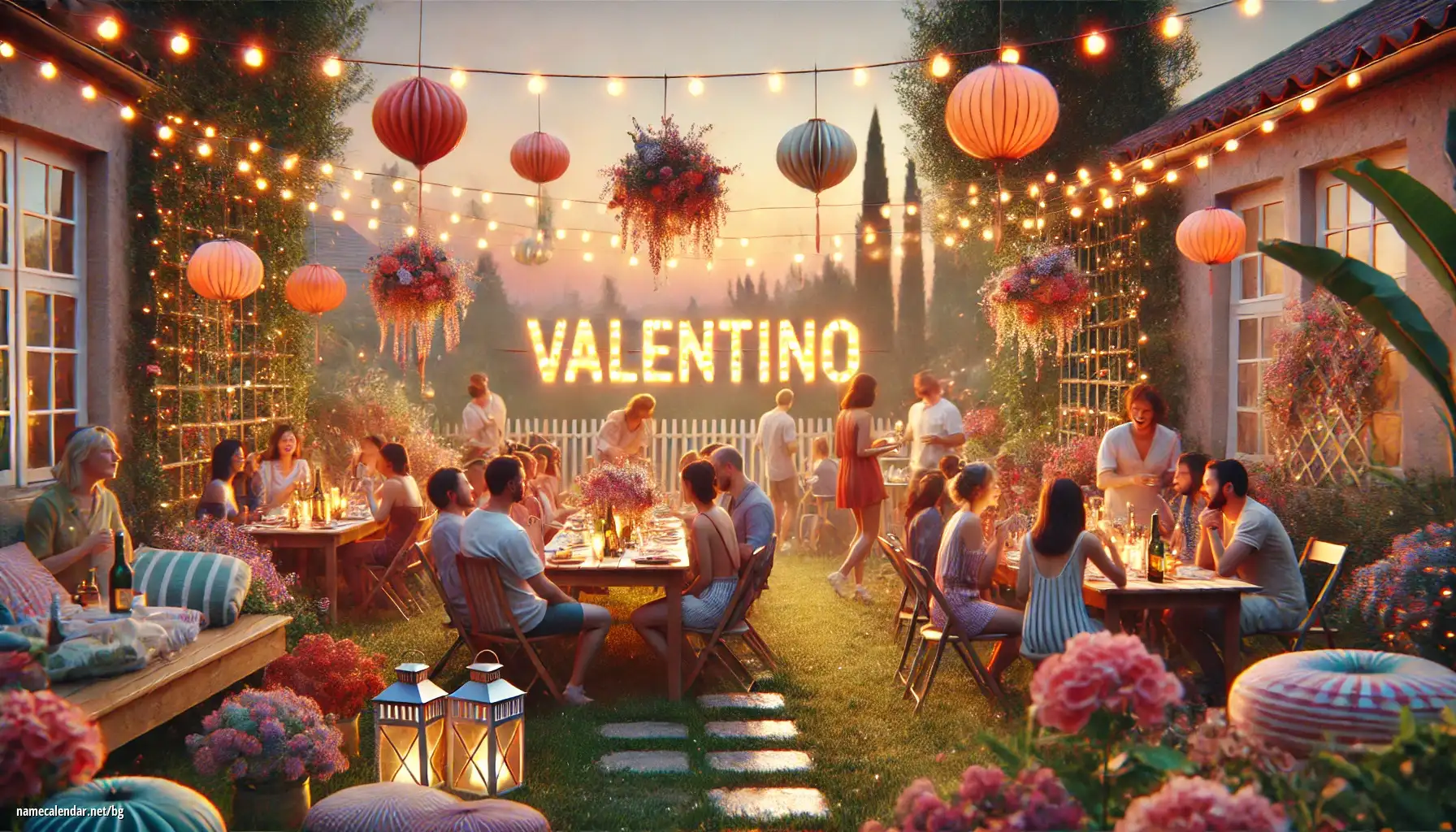 Празнуване на имен ден и име - Valentino