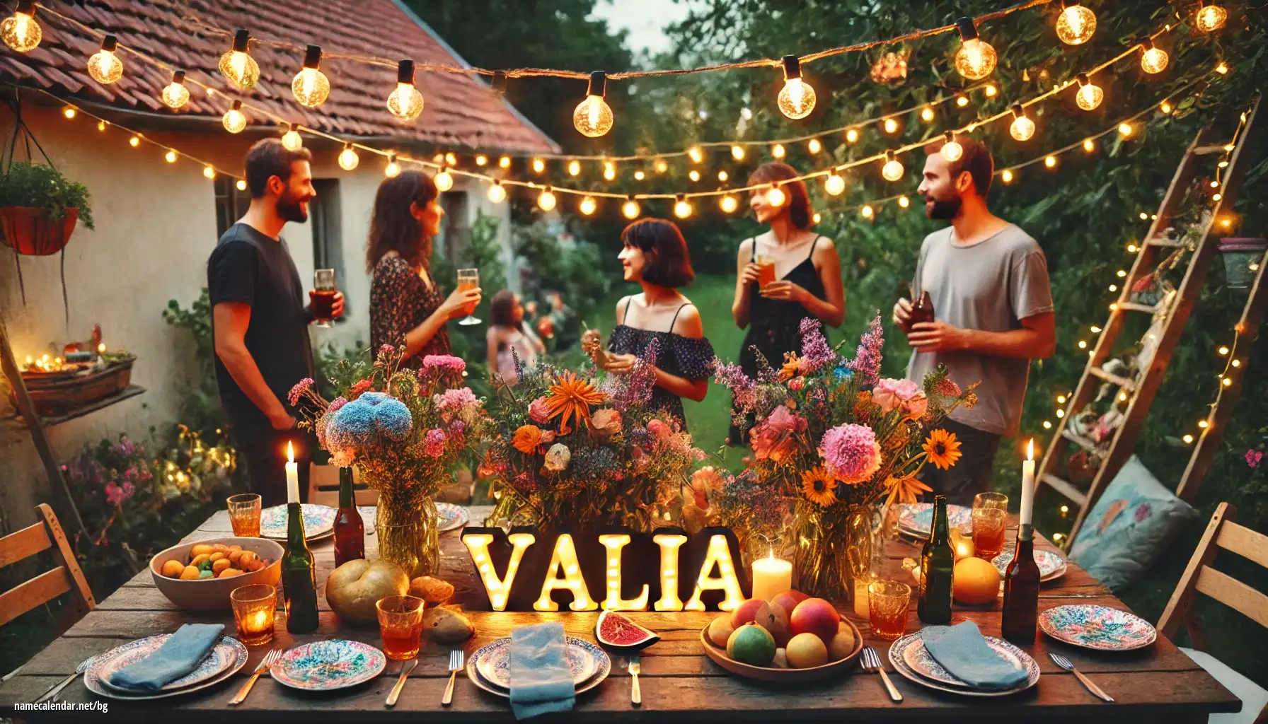 Празнуване на имен ден и име - Valia