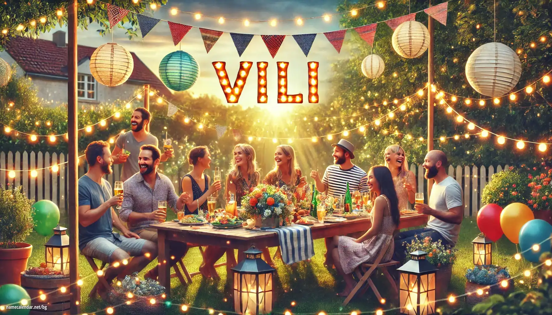 Празнуване на имен ден и име - Vili