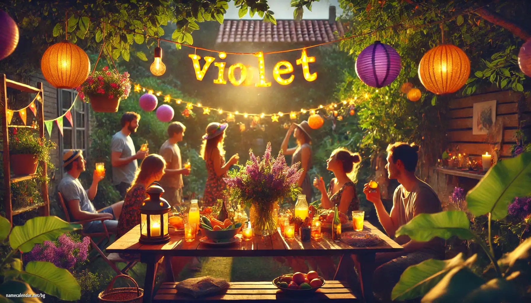 Празнуване на имен ден и име - Violet