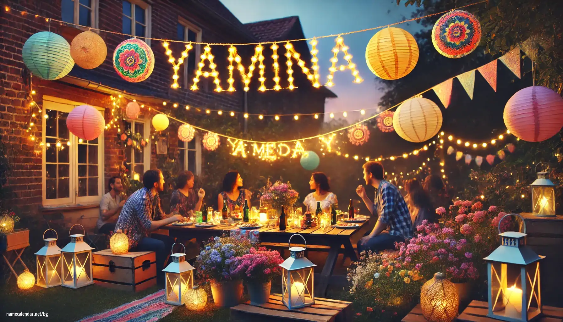 Празнуване на имен ден и име - Yamina