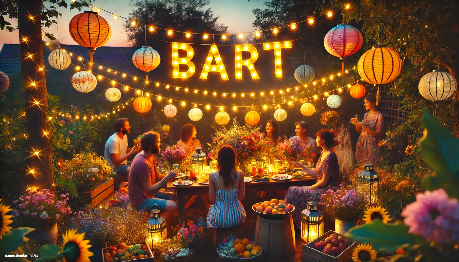 Oslava jmenin a jmenin - Bart