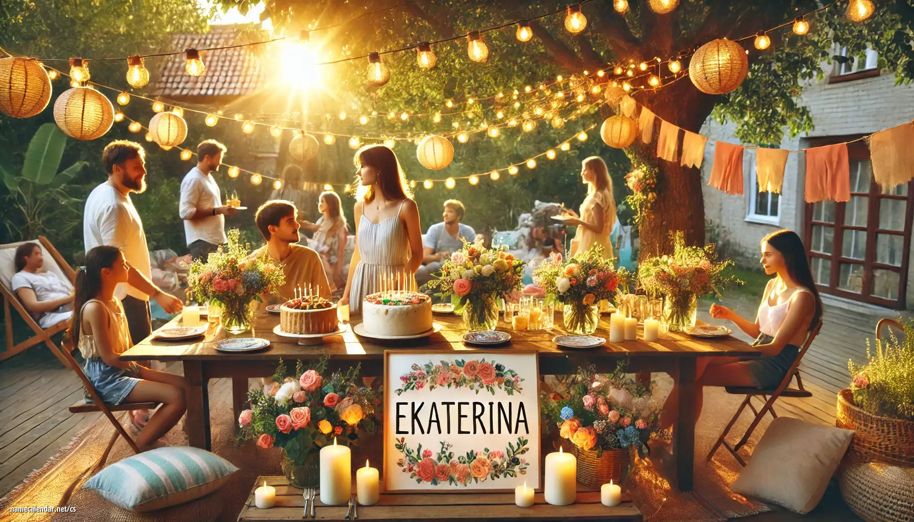 Oslava jmenin a jmenin - Ekaterina