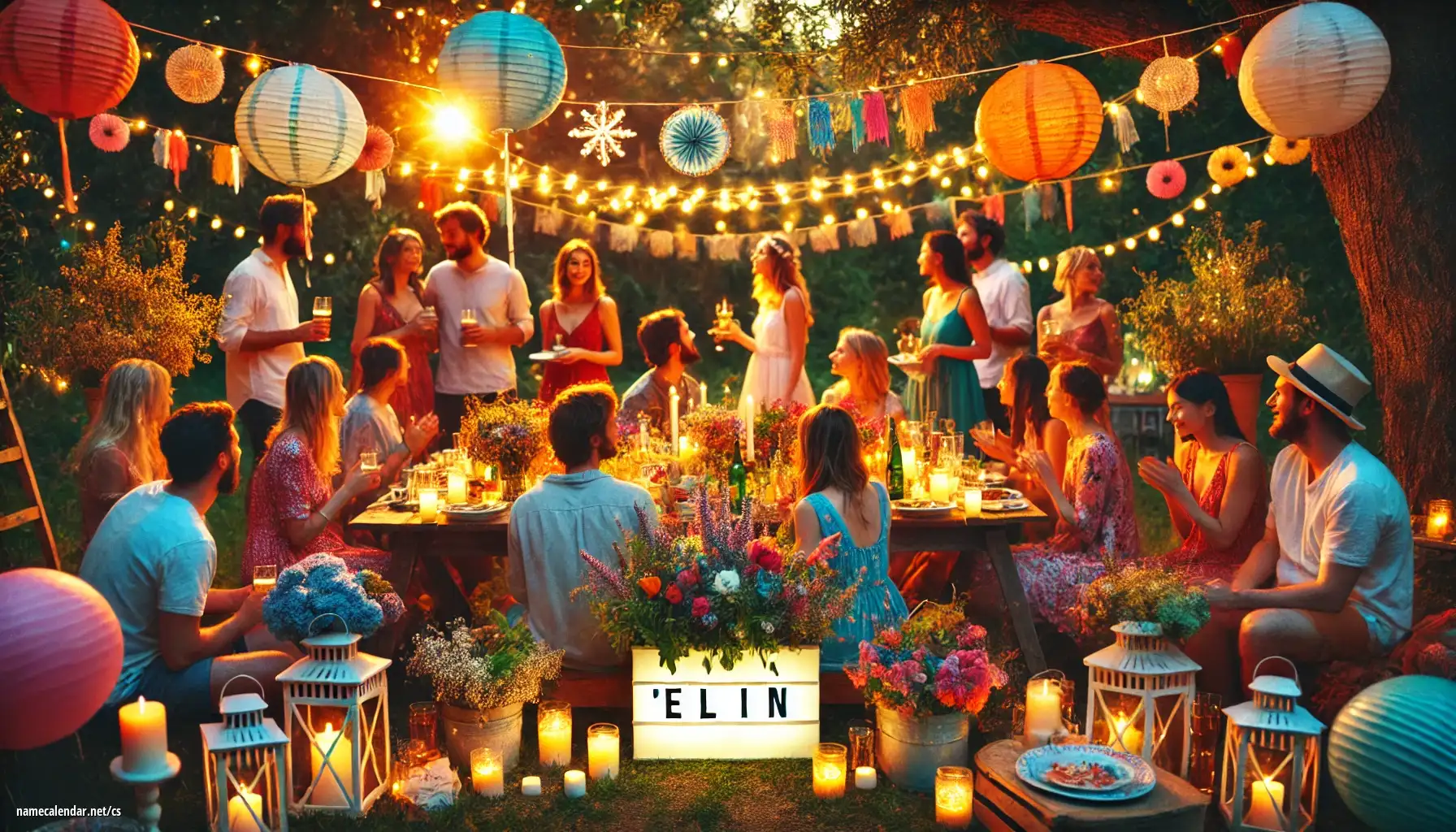 Oslava jmenin a jmenin - Elin