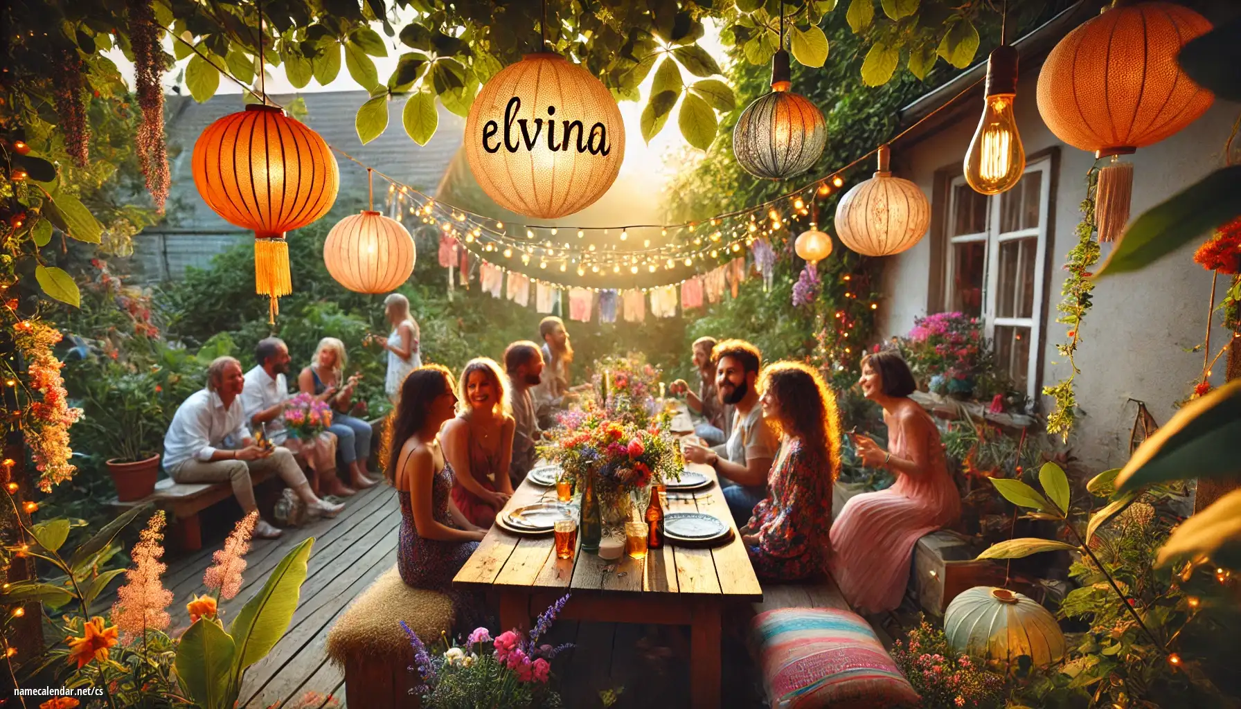 Oslava jmenin a jmenin - Elvina