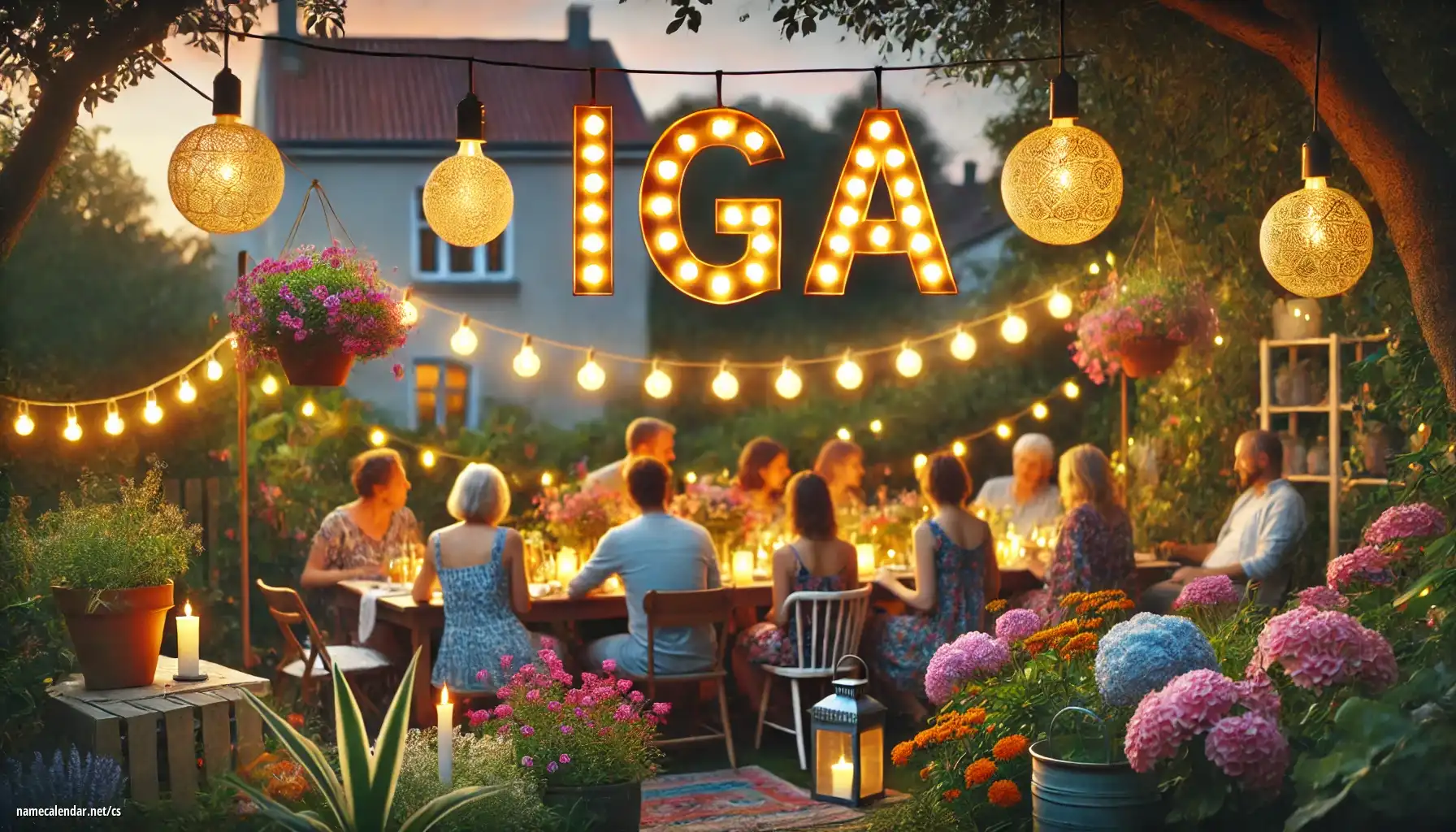 Oslava jmenin a jmenin - Iga