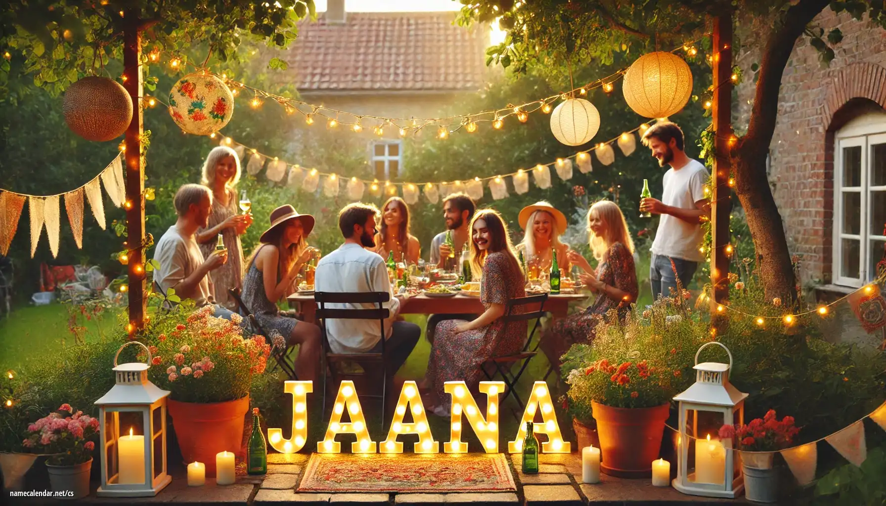 Oslava jmenin a jmenin - Jaana