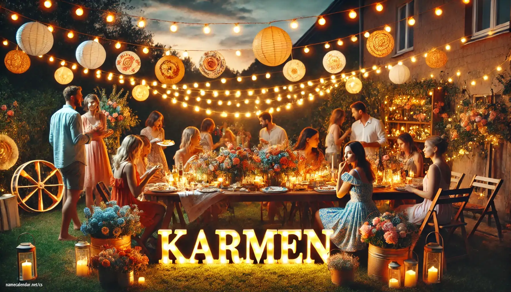 Oslava jmenin a jmenin - Karmen