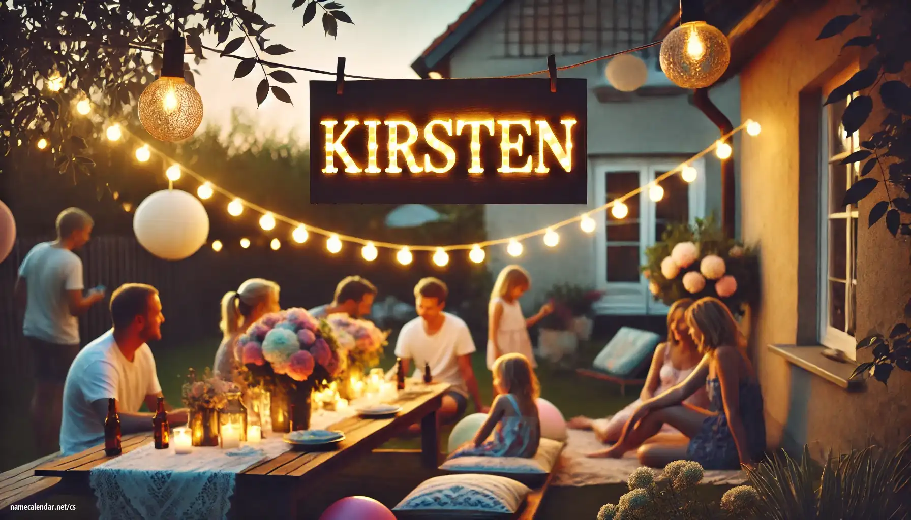 Oslava jmenin a jmenin - Kirsten