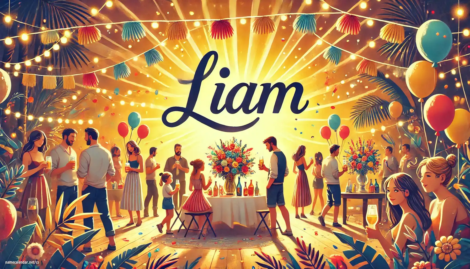 Oslava jmenin a jmenin - Liam