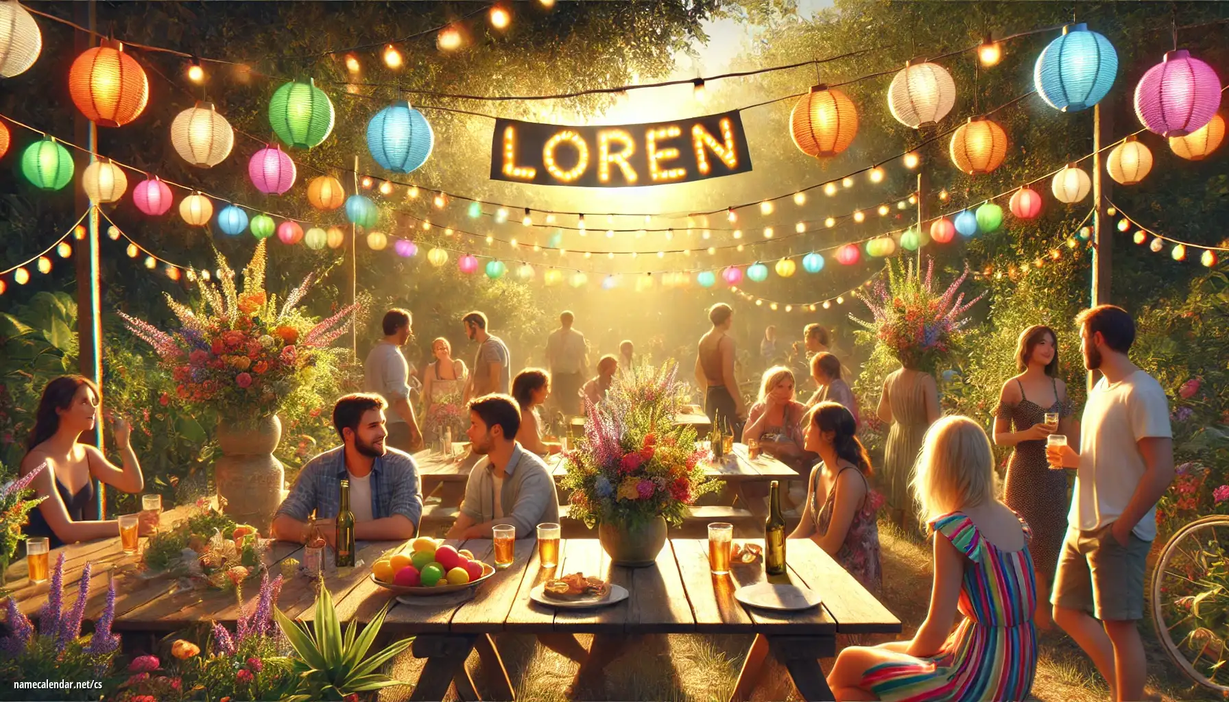 Oslava jmenin a jmenin - Loren