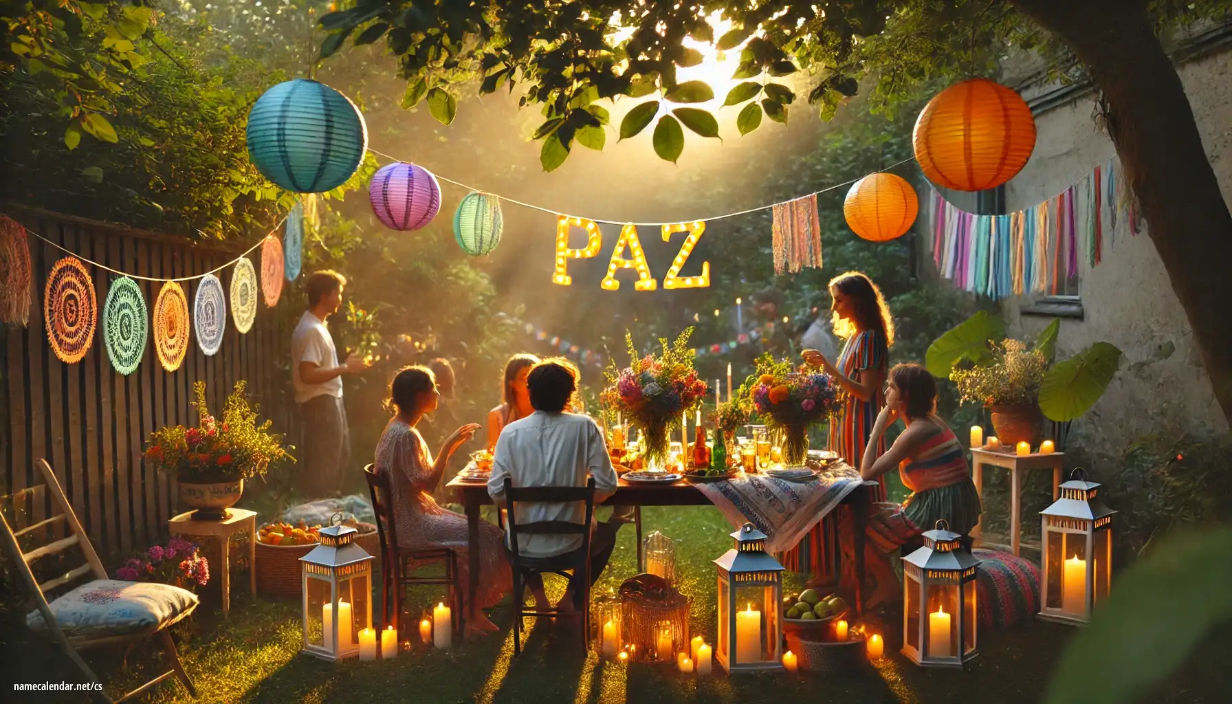 Oslava jmenin a jmenin - Paz