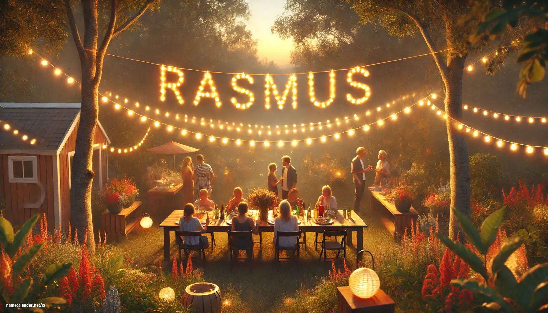 Oslava jmenin a jmenin - Rasmus