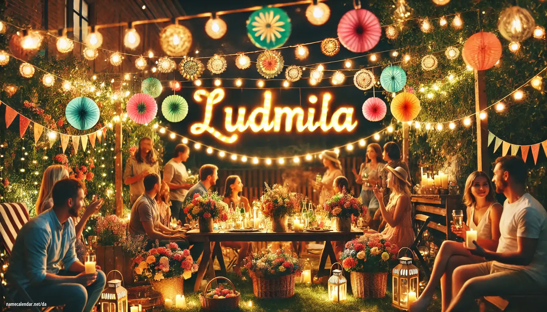 Fejring af navnedag og navn - Ľudmila