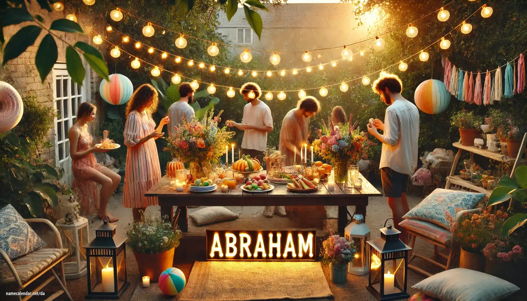 Fejring af navnedag og navn - Abraham