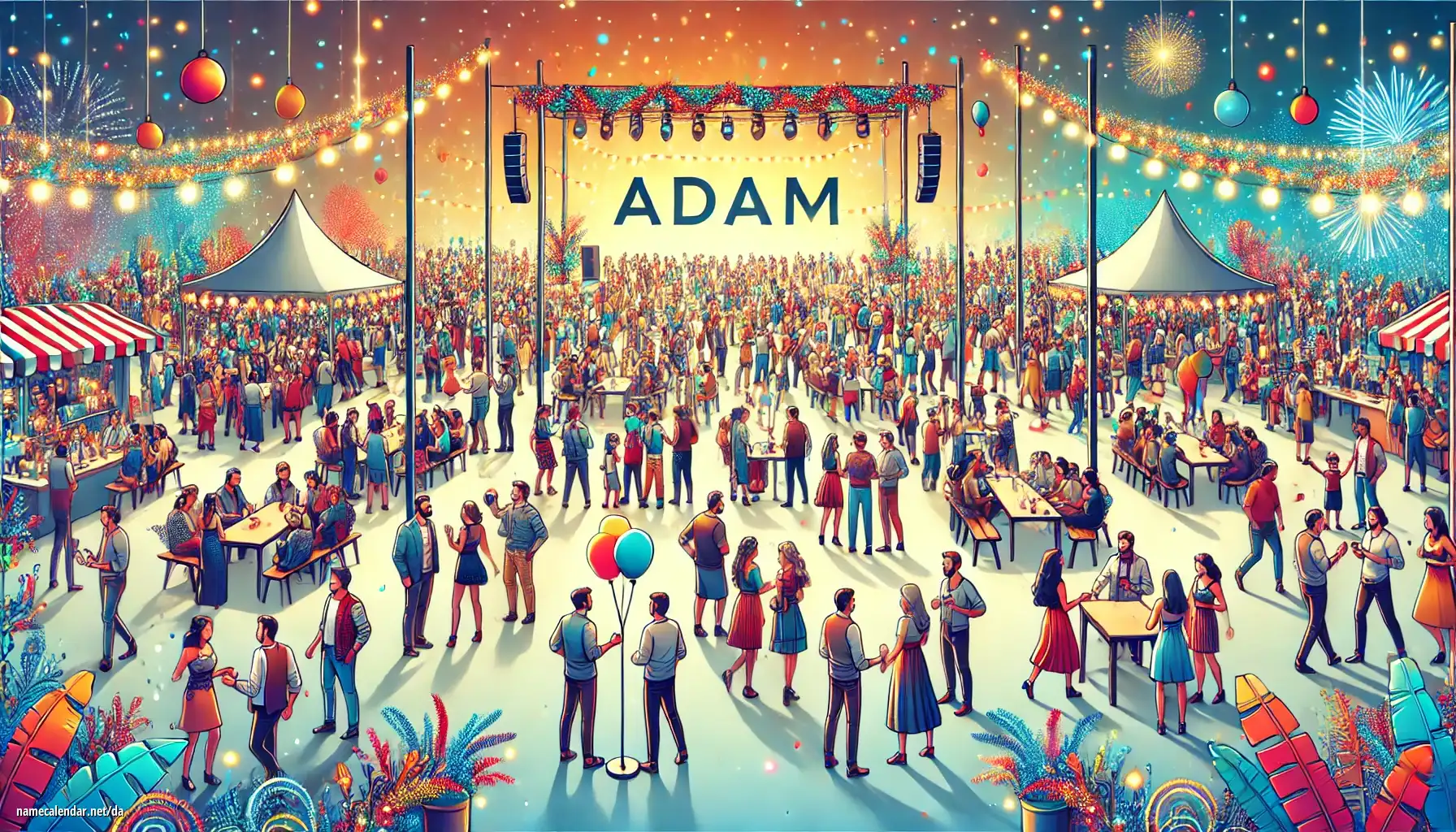 Fejring af navnedag og navn - Adam