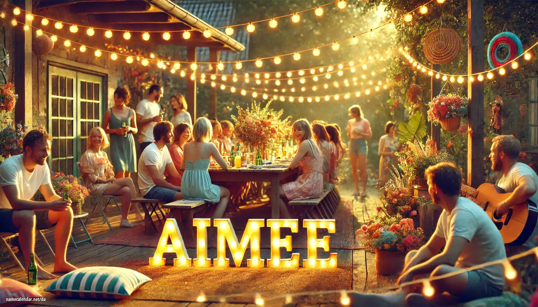 Fejring af navnedag og navn - Aimee