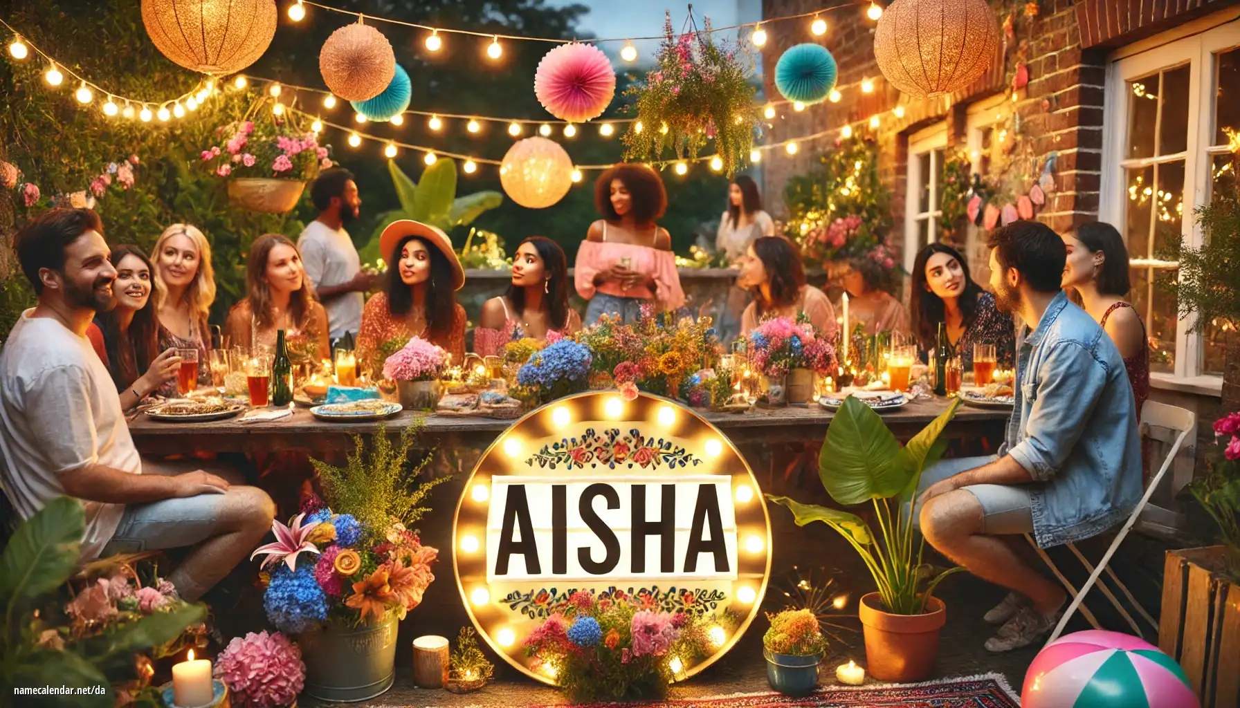 Fejring af navnedag og navn - Aisha