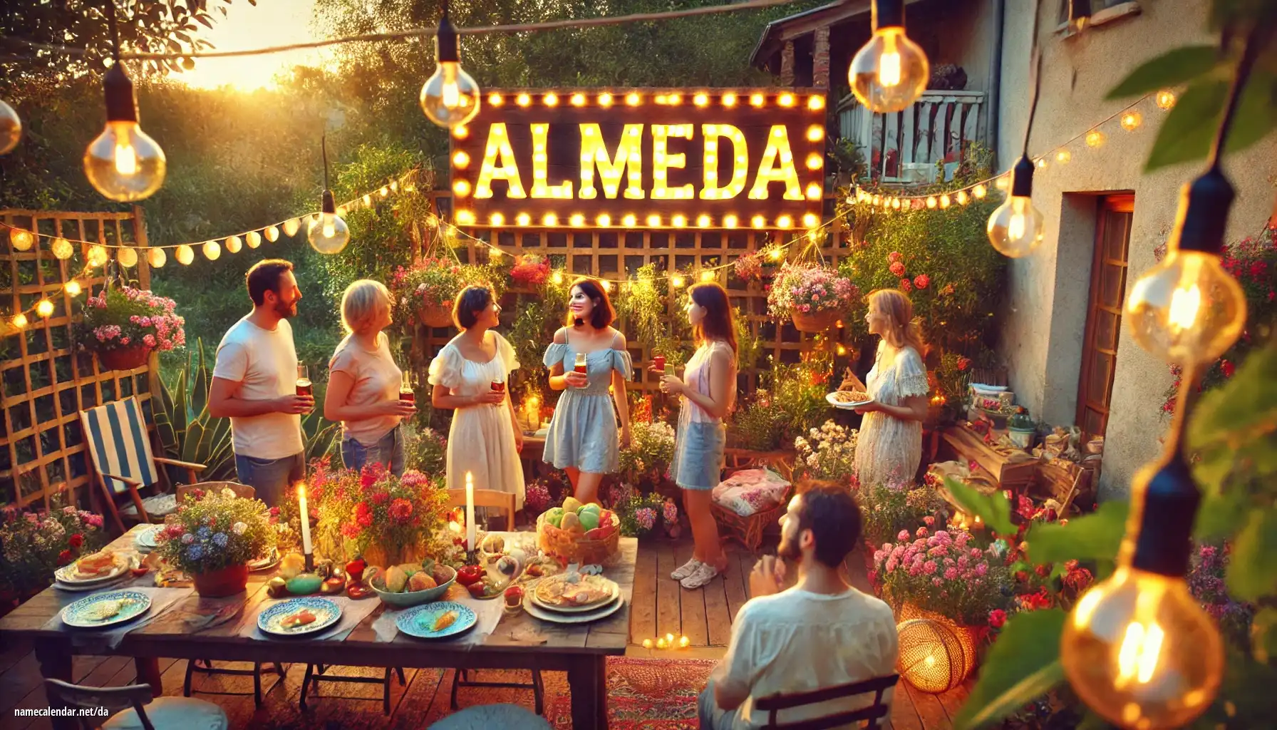 Fejring af navnedag og navn - Almeda