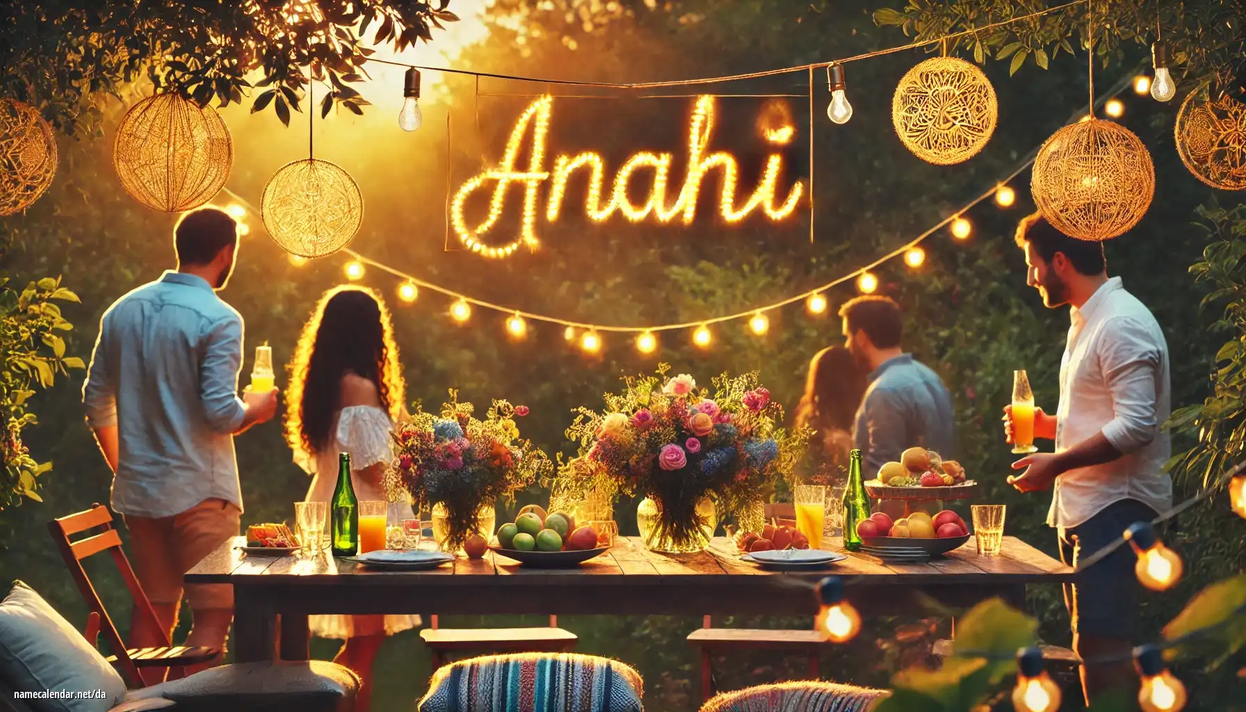 Fejring af navnedag og navn - Anahi