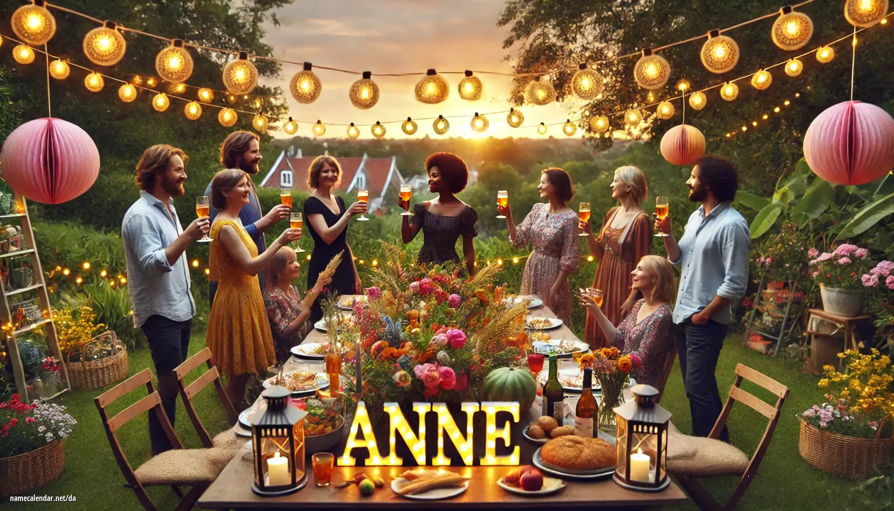 Fejring af navnedag og navn - Anne