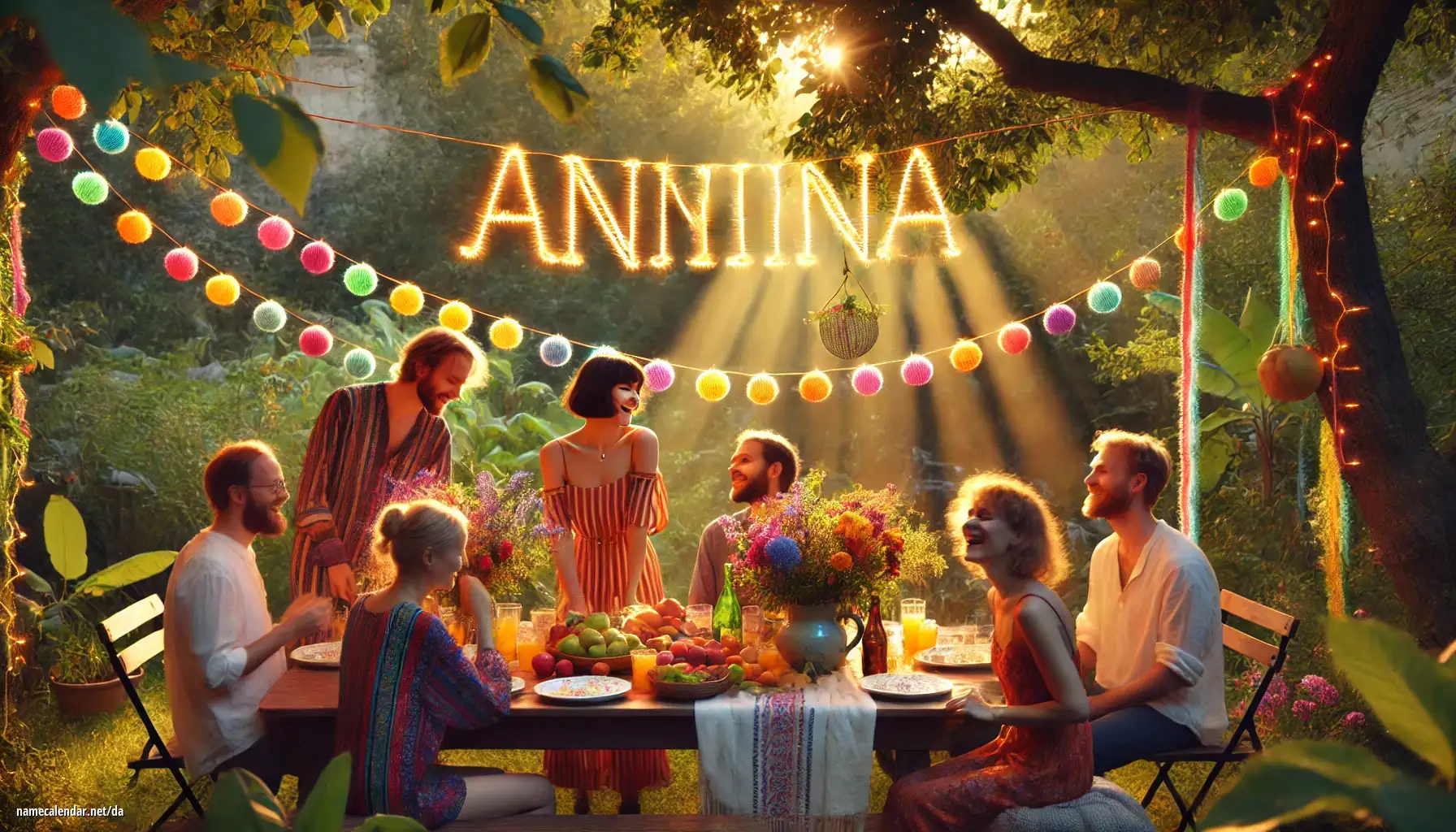 Fejring af navnedag og navn - Anniina