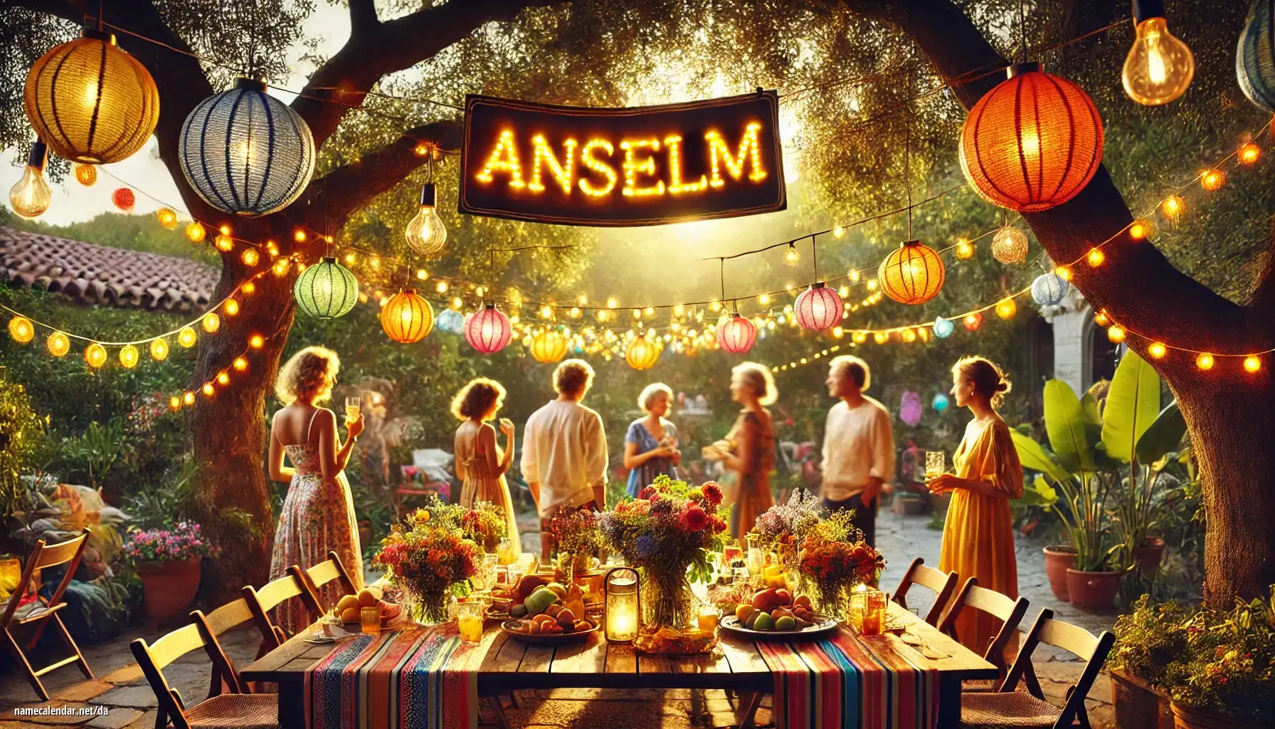 Fejring af navnedag og navn - Anselm